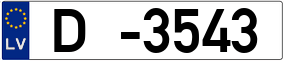 Trailer License Plate